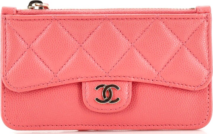 Chanel Filigree Round Coin Purse Quilted Caviar - ShopStyle