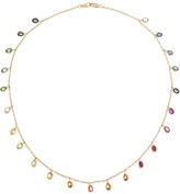 Thumbnail for your product : Bibi van der Velden Rainbow 18-karat rose gold sapphire necklace