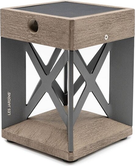 Les Jardins Soho Outdoor Solar LED Table Lamp in Matte