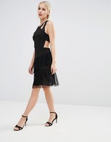 Thumbnail for your product : True Decadence Petite Strappy Ruffle Hem Skater Dress