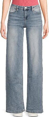 YMI Jeanswear Mid Rise Wide Leg Jeans