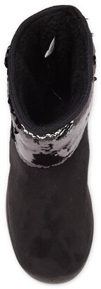 Bebe Sequin Faux Fur Lined Boot