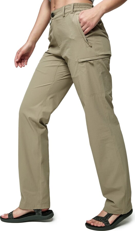MIER Women's Quick Dry Cargo Pants Lightweight Tactical Hiking Pants