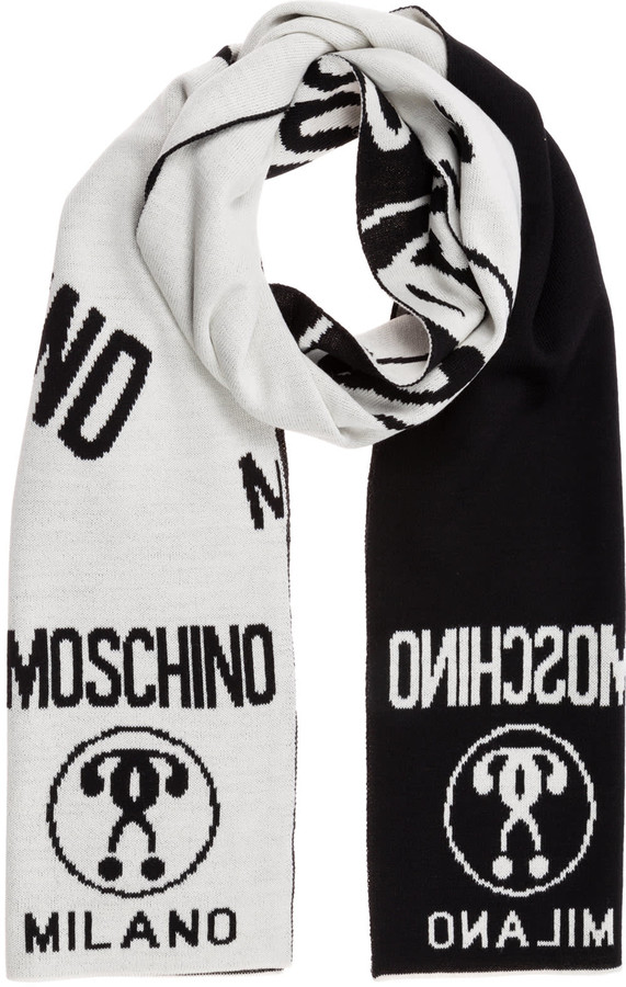 Moschino Double Question Mark Scarf ShopStyle Scarves