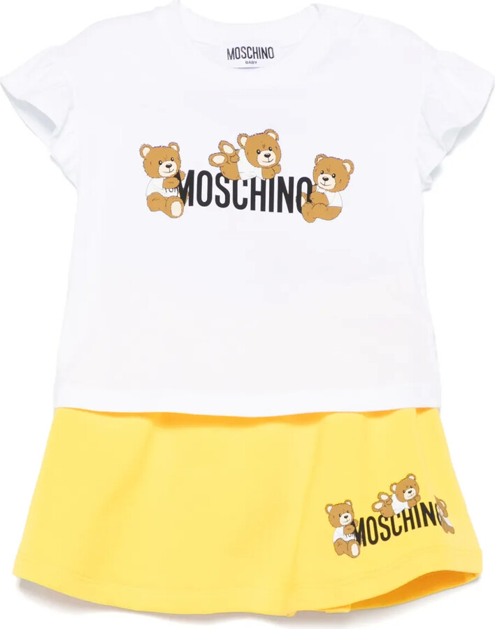 Teddy Bear-print shorts set