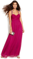 Thumbnail for your product : Betsy & Adam Sleeveless Pleated Beaded Gown