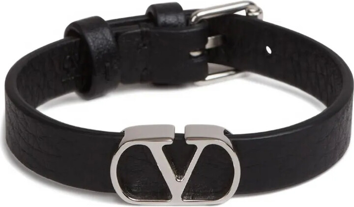 Valentino Garavani Vlogo Signature leather bracelet