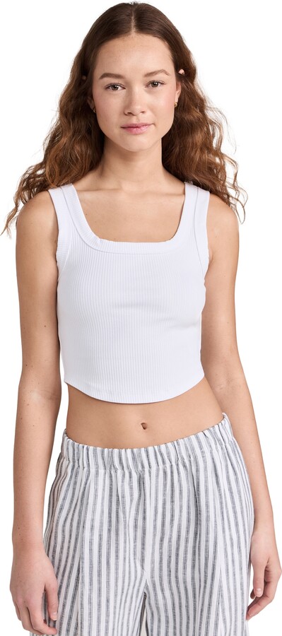 Madewell The Tailored Crop Tank in Sleekhold