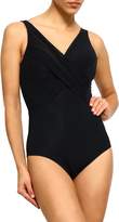 Thumbnail for your product : Jets Aspire Ruched Mesh-paneled Underwired Swimsuit
