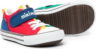 Mikihouse Colour-Block Touch-Strap Sneakers