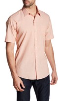 Thumbnail for your product : Zachary Prell Isidro Short Sleeve Printed Trim Fit Shirt