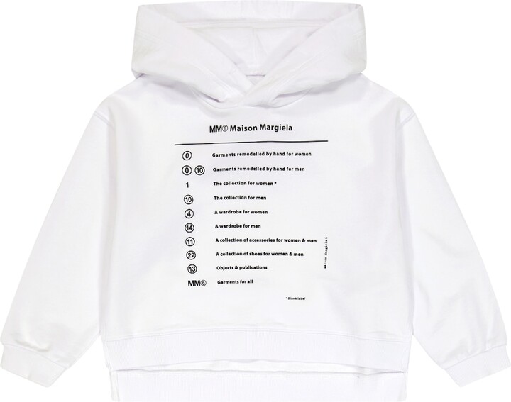 MM6 MAISON MARGIELA Kids Logo cotton hoodie