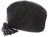 Thumbnail for your product : Chanel Vintage Quilted Tassel Zip Pouch