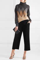 Thumbnail for your product : Prada Cropped Crepe Straight-leg Pants - Black