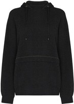 Thumbnail for your product : Brunello Cucinelli Metallic Threading Oversized Knitted Hoodie