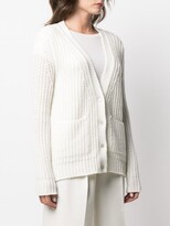 Thumbnail for your product : Incentive! Cashmere Ribbed Knit Cardigan