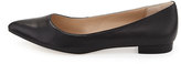 Thumbnail for your product : Neiman Marcus Rosie Pointy-Toe Napa Flat, Black