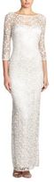 Thumbnail for your product : Kay Unger Metallic Lace Gown