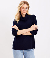 Thumbnail for your product : LOFT Ribtrim Turtleneck Tunic Sweater