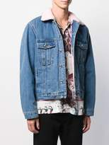 Thumbnail for your product : GCDS shearling collar denim jacket