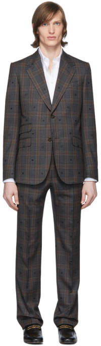Gucci Grey and Red Bees and Hearts Suit - ShopStyle
