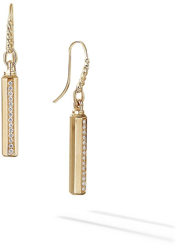 Pave Diamond Drop Earrings | Shop the world's largest collection 