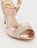 Thumbnail for your product : Buffalo David Bitton Sandal glitter and lacquer look rose