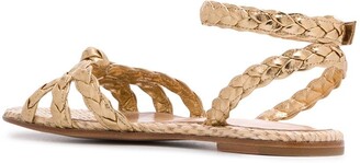 Gianvito Rossi Braided Flat Sandals