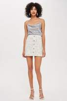 Thumbnail for your product : Topshop Crystal Trim Boucle Mini Skirt