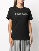 Thumbnail for your product : Moncler logo applique cotton T-shirt