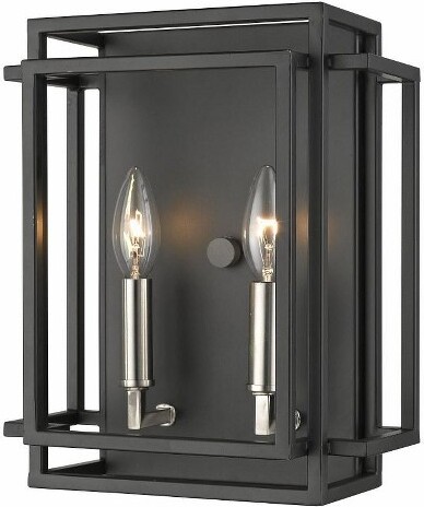 Z-Lite Z-LiteTitania2-LightWallLightinBlack/BrushedNickel