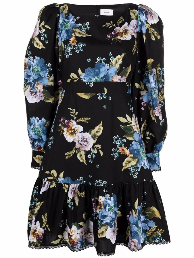 Erdem Floral-Print Cotton Dress - ShopStyle