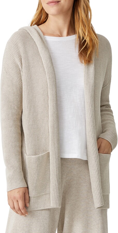 Hooded cotton cardigan Clearance