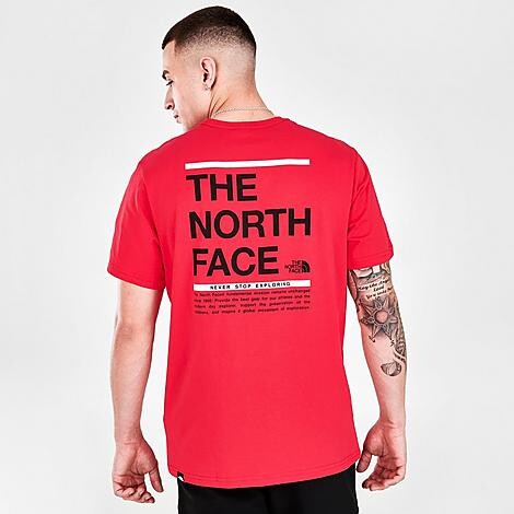 ★THE NORTH FACE★ BACK GRAPHIC PRINT T-SHIRT The North Face Men's Back Hit Graphic Print Short-Sleeve T