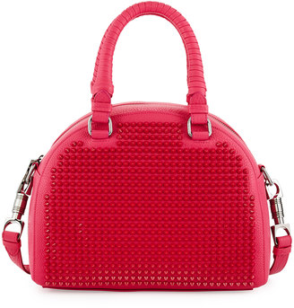 Christian Louboutin Panettone Small Spiked Satchel Bag, Pink