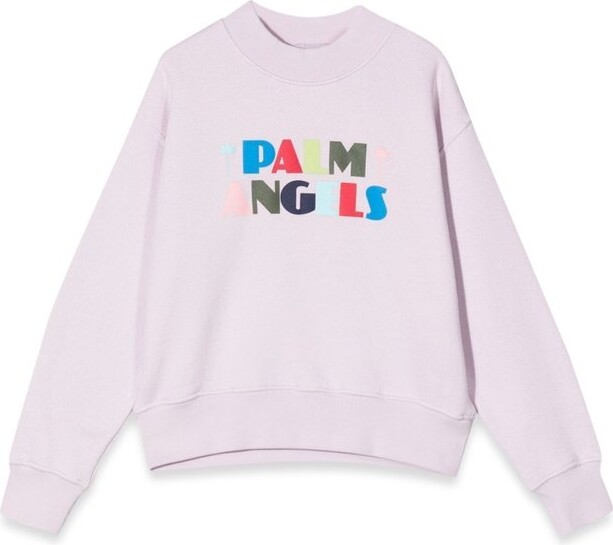 Palm Angels Kids Logo Crew Neck Sweater