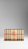 Thumbnail for your product : Burberry Leather And Haymarket Check Continental Wallet