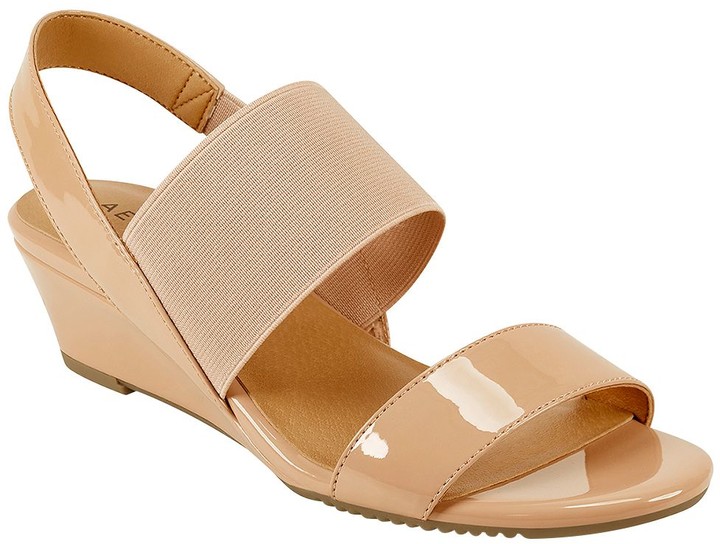 nude wedge shoes