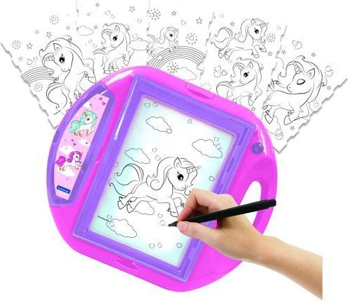 Lexibook America, Inc. Lexibook Unicorn drawing projector with templates and stamps - CR310UNI