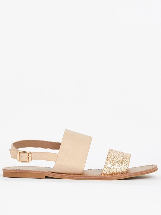 evans wide fit sandals