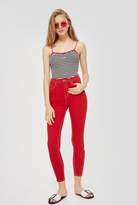 Thumbnail for your product : Topshop TALL MOTO Red Jamie Jeans
