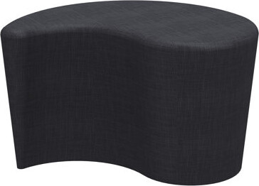 Learniture Shapes Series II Modular Collaborative Soft Seating Teardrop Stool with Foam Padded Seat
