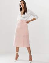 Thumbnail for your product : Fashion Union midi skirt with buckle