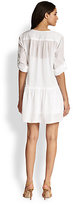 Thumbnail for your product : BCBGMAXAZRIA Lauryn Cotton Gauze Peasant Dress