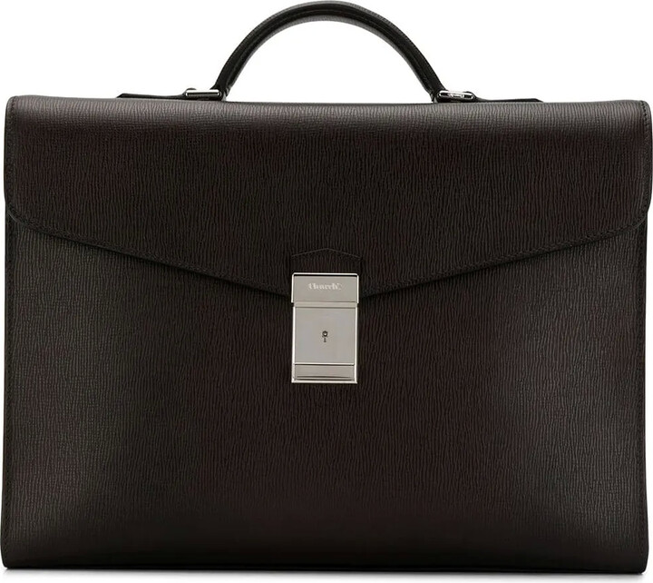 engraved leather briefcase