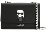 Thumbnail for your product : Karl Lagerfeld Paris K/Ikonik metal lock shoulder bag