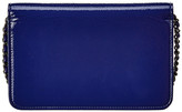 Thumbnail for your product : Chanel Blue Patent Leather Timeless Cc Single Flap Wallet On Chain