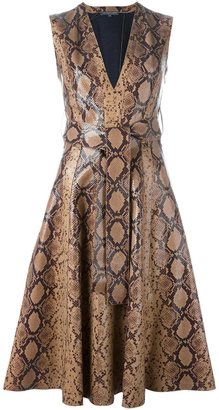 Alexander McQueen python print dress