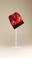 Thumbnail for your product : Burberry Chevron Graphic Cashmere Beanie