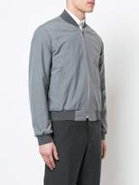 Thumbnail for your product : Thom Browne Zip Front Blousson Ribbed Jacket With Center Back Red, White And Blue Selvedge In School Uniform Plain Weave